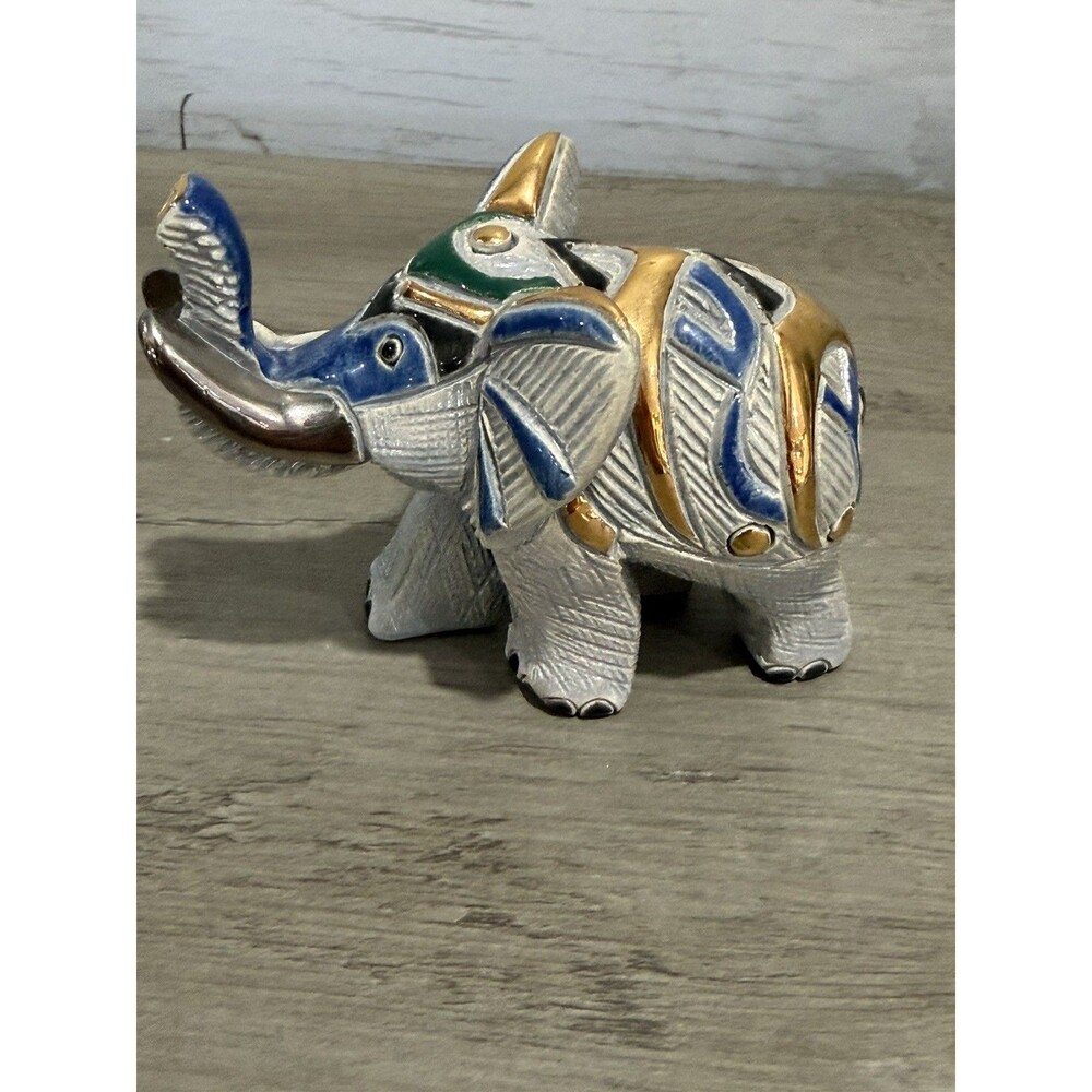 De Rosa Rinconada Silver Anniversary Artesania Elephant Figurine 3.5” Number 728